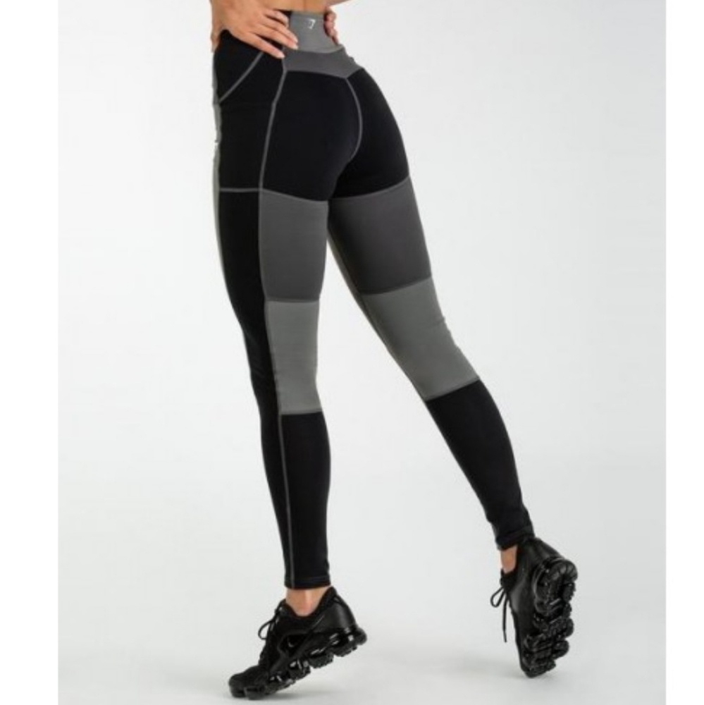 Gymshark Black Tonal Block Leggings